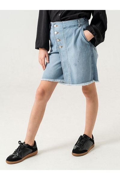 GİYİCEM TEKSTİL Fusta pantaloni scurți din denim pentru fete 2856
