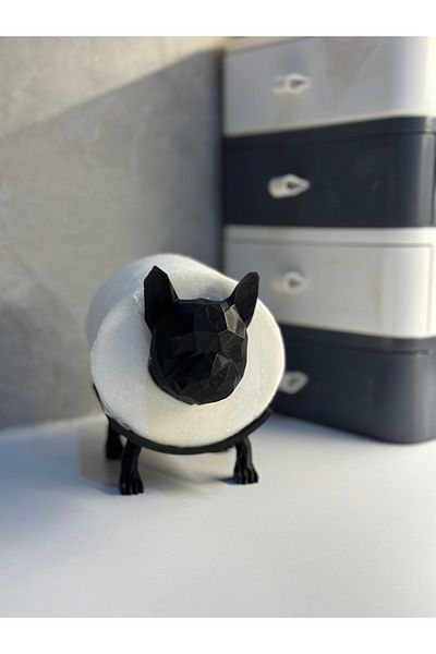 3D DESİNG MARKET Toilet Paper Holder with Dog Decorative