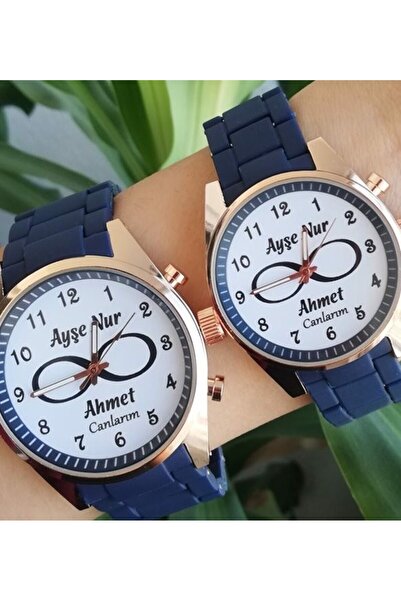 Bika Time Sevgiliye Hediye Kişiye Özel Isimli Kol Saati Sevgili Saatleri Çift...