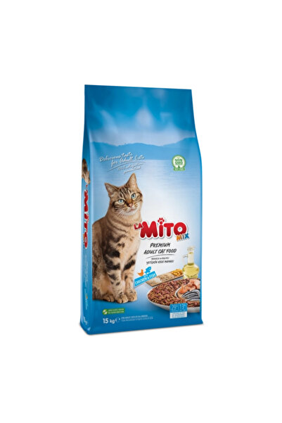 Mito Mix Adult Cat Tavuklu Ve Balıklı Renkli Taneli 1kg
