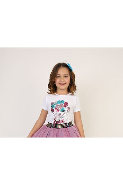 Dıgıl Kids Tricou pentru fete cu baloane colorate 23 aprilie 29 octombrie 10 noiembrie 19 mai Haine de spectacol