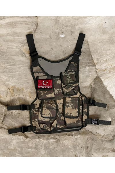 Muraty Παιδική στολή στρατιώτη Special Operations Καφέ, Χακί Κοστούμι Κομάντο Σκληρό Γιλέκο Ολόκληρο σετ