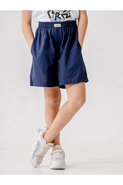 GİYİCEM TEKSTİL Kız Çocuk Keten Şort 2872
