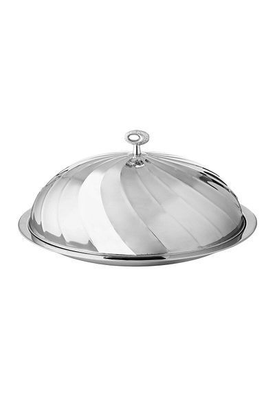 Dania Silver stainless steel serving plate