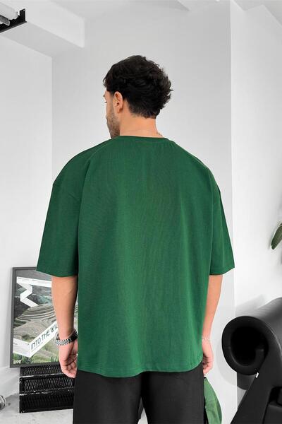 HAFKAGİYİM Πράσινο Cozy Basic Soft Oversize T-Shirt