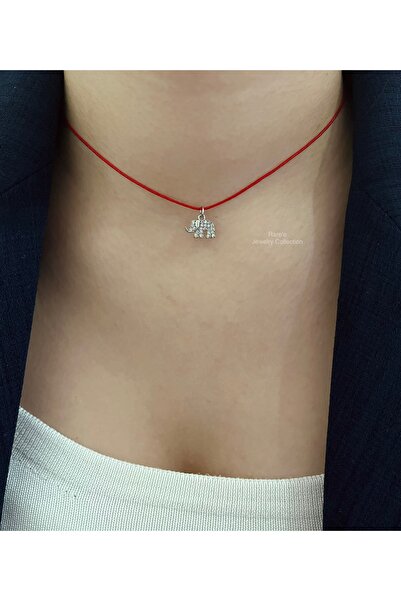Raree Jewellery Mini fil kırmızı ipli kolye 40 cm