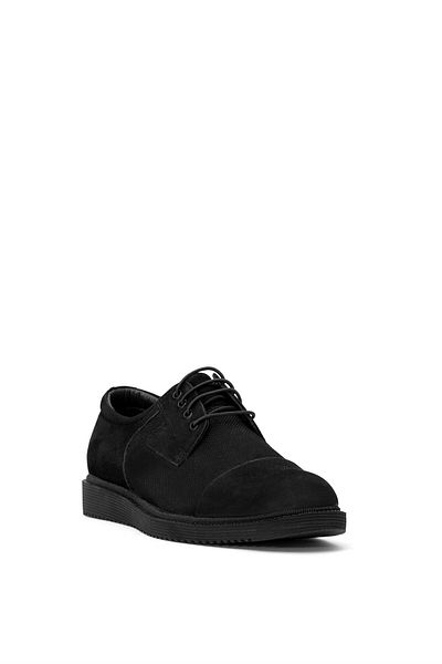 Ayakkabı Fuarı Ανδρικά Γνήσιο Δέρμα Elite SLFRM782N - Casual Μαύρα Παπούτσια