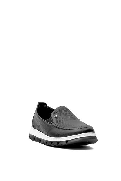 Voyager Y6574 Pantofi casual negri din piele naturală pentru bărbați