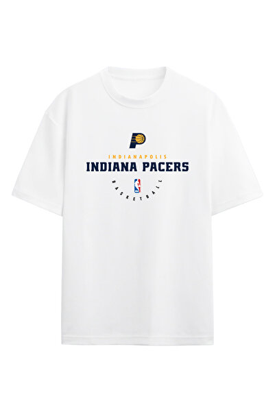 BA Sportswear تي شيرت إنديانابوليس لكرة السلة باللون الأبيض مقاس كبير