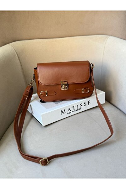 Moda Sekiz حقيبة كروس وحقيبة كتف نسائية يومية بحزام مزدوج وإغلاق مغناطيسي