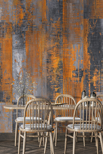 dreamwall Eskitme Ahşap Desenli Isı Ve Ses Yalıtımlı Sağlıklı Tekstil Duvar Kağıdı