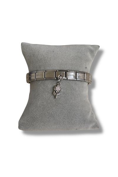 Sumen Butik Steel Italian Bracelet Charm, Charm
