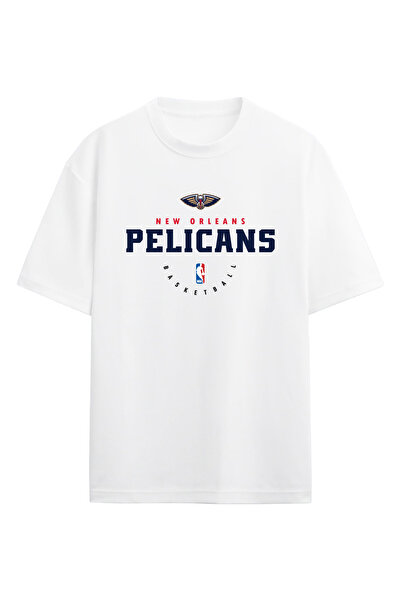 BA Sportswear New Orleans Basketball White Oversize T-Shirt