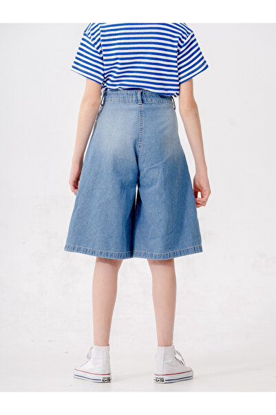 GİYİCEM TEKSTİL Kız Çocuk Klasik Kot Şort 2869