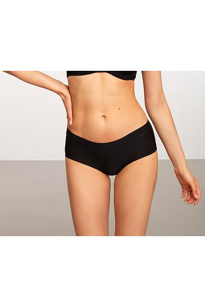 Kom Pantaloni scurți fără cusături din microțesătură pentru femei, negri, 2 piese QRS.KK.1RS1T.OKL.MND2
