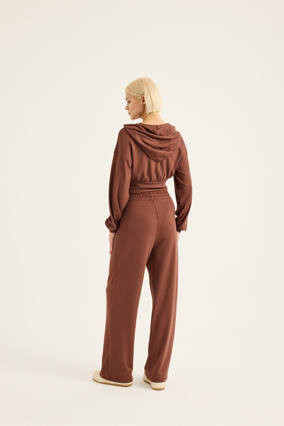 SEVİLEN Σετ από μαλακό ύφασμα Crop Sweat