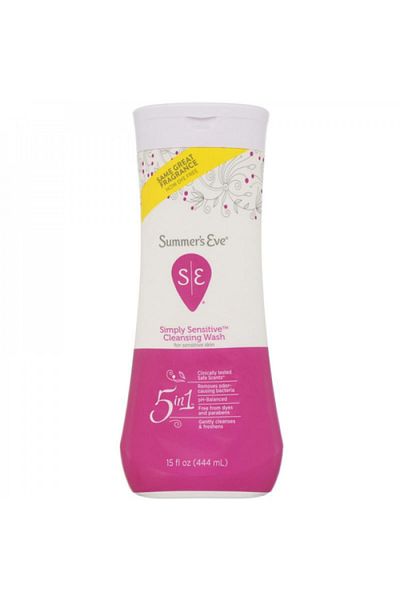 Summer's Eve Simply Sensitive 5-in-1 Cleansing Wash - 444 ml