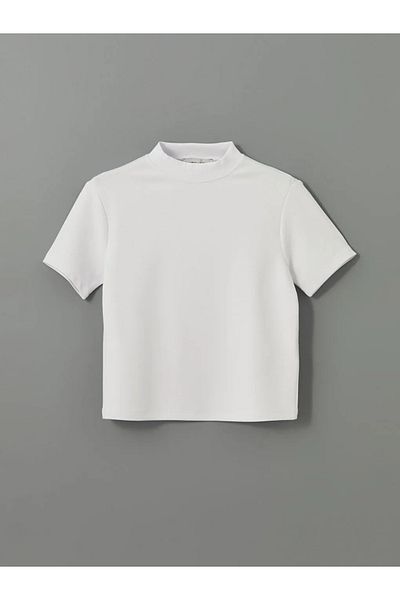 LC Waikiki Tricou alb pentru femei LCW Vision cu decolteu