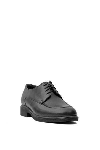 Voyager Y6328 Чоловічі чорні класичні черевики з натуральної шкіри