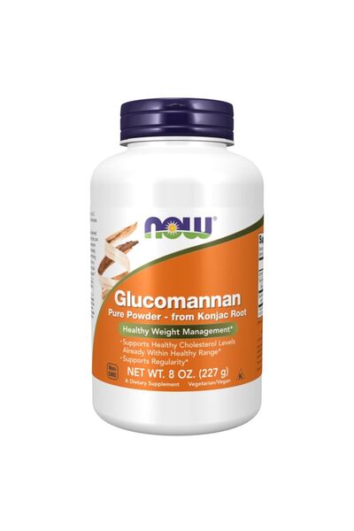 Now Glucomannan Pure Powder, 227 Gm