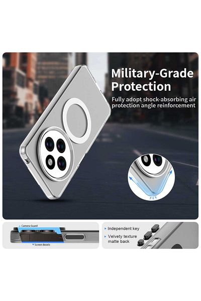 Rivor حافظة لهاتف Xiaomi Redmi 14C & Poco C75 مع غطاء صلب ممتاز للكاميرا مع حافة Magsafe وحواف ملونة