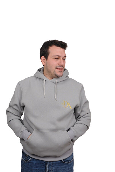 İpek Tekstil Men's Sweatshirt Hooded 3 Thread Compact Combed Modal Fabric