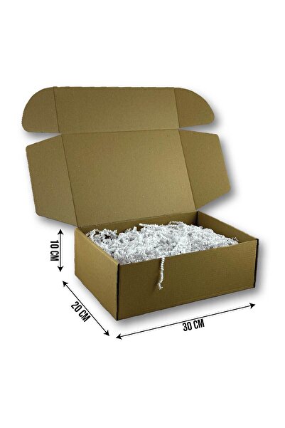 Home 25 Adet 20x30x10cm Kilitli Dayanıklı E-Ticaret Karton Kargo Kutusu