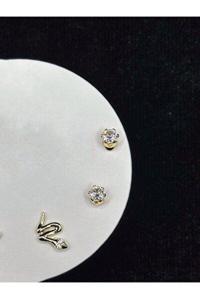 XUPING JEWELRY Yılanlı Taşlı Küpe Seti