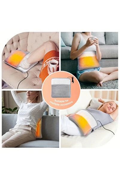 MİNGODAN Ayak Bel Ve Karın Bölgeleri İçin Usb Kablolu Isıtıcı Güçlü Sabit Sıcaklık Yıkanabilir Isıtma Pedi
