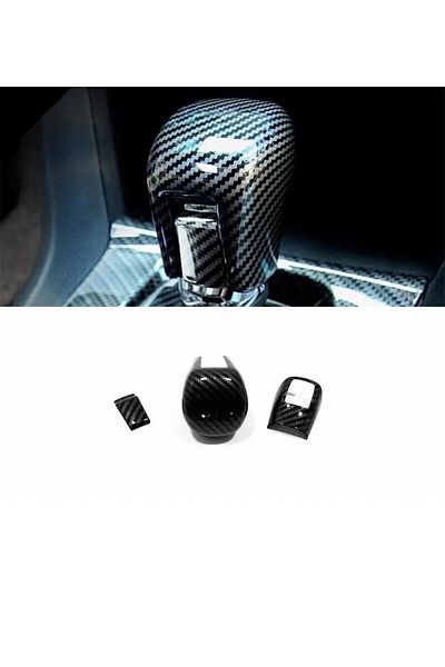 STİLİX GARAGE 2016-2021 Intermittent Citrus Fc5 Fk7 Carbon Gear Shift Knob Full Set