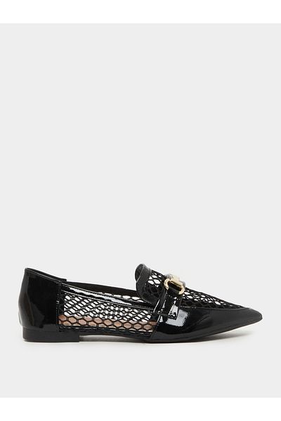 Styli Pointed Toe Mesh Flat Shoes