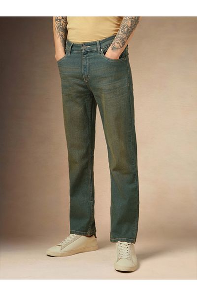 Dennis Lingo By Styli Mid Rise Relaxed Fit Faded Jeans