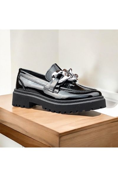 JOJO KIDS School Shoes for Girls Black Patent Leather, Classic Shoes, Orthopaedic Sole
