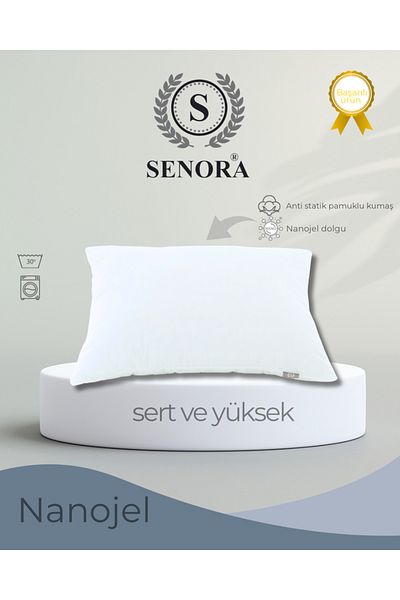 SENORA HARD AND HIGH NANOGEL ANTIBACTERIA HOTEL PILLOW