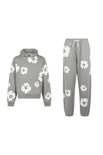 bellanova Denim Tears Printed Swetsher Tracksuit Bottom Top Set