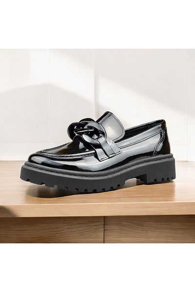 JOJO KIDS School Shoes for Girls Black Patent Leather, Classic Shoes, Orthopaedic Sole