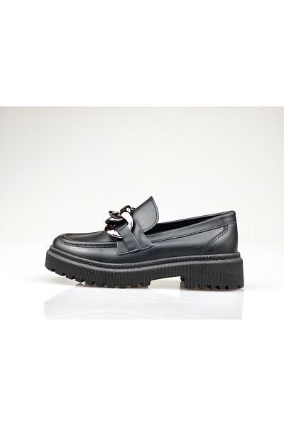 JOJO KIDS Girl Black Leather School Shoes, Classic Shoes, Orthopaedic Sole
