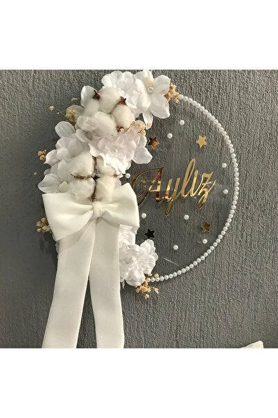 ALAZ TASARIM HOBİ Floral Baby Door Ornament