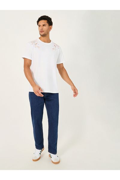 Styli Placement Print Oversized Round Neck T-Shirt