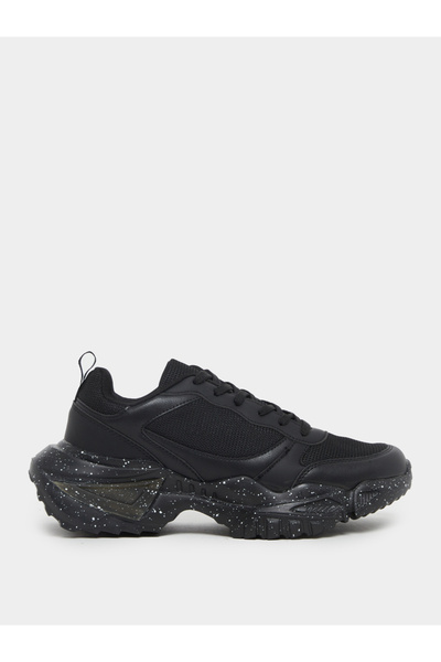 Styli Chunky Sole Lace Up Sneakers with Pull Tab