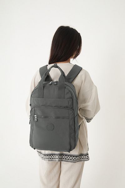 YOGII Bassa Model Unisex Water Resistant Crinkle Fabric Multi-Compartment Laptop School and Travel Backpack