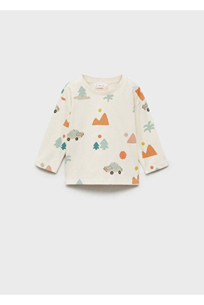 MANGO Baby Μακρυμάνικο μπλουζάκι με σχέδιο
