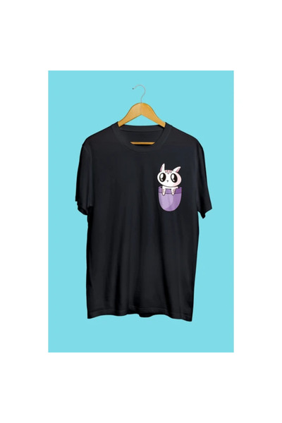 HOFFNUNG Μπλουζάκι Unisex με τύπωμα με χαριτωμένο σχέδιο κουνελιού με λεπτομέ...