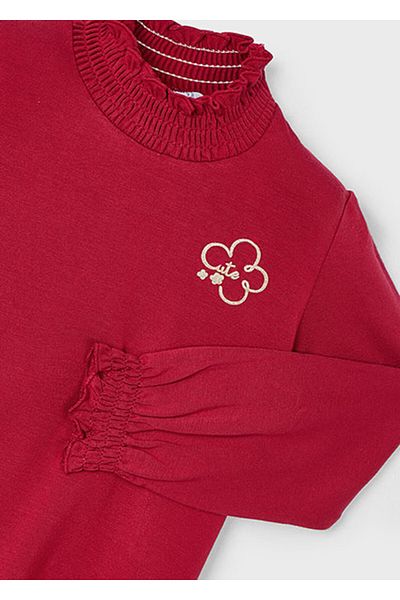 MAYORAL Girl's Red Turtleneck Basic Blouse