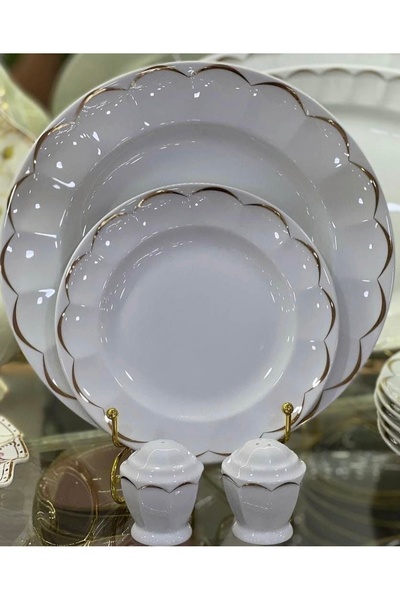 hediye ESTERHOMEDECOR 6 kişilik 28 parça porselen yemek takımı