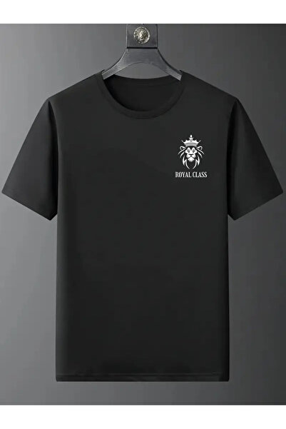 HOFFNUNG Unisex ROYAL CLASS cu imprimeu guler rotund supradimensionat tricou