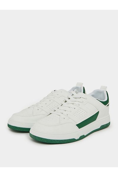 Styli Color Block Low Top Lace Up Sneakers