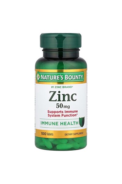 Nature's Bounty , Zinc, 50 mg, 100 Tablets