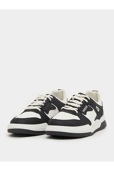 Styli Color Block Skateboard Lace Up Sneakers