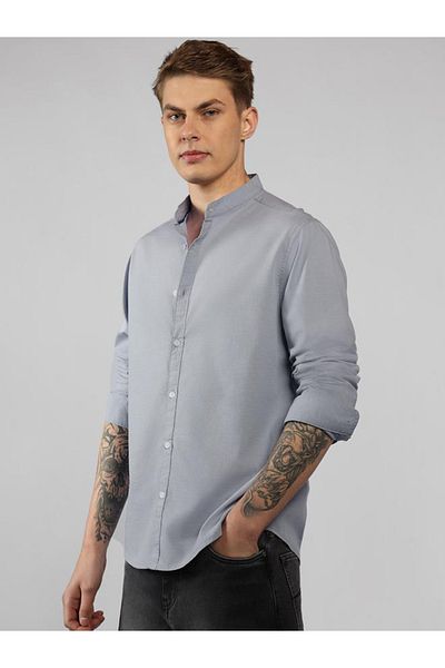 Dennis Lingo By Styli Solid Regular Fit Collared Shirt
